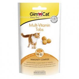 Gimcat MULTI-VITAMIN TABS витаминизированное лакомство для кошек, 40 г
