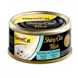 Gimcat SHINY CAT FILET (ТУНЕЦЬ З КУРИЦЮ) консерви для кішок