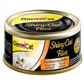 Gimcat Shiny Cat Filet (ТУНЕЦЬ З Гарбузом Філі) консерви для кішок