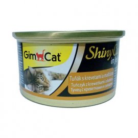 Gimcat (Джимкет) SHINY CAT JELLY (ТУНЕЦЬ & КРЕВЕТКА та СОЛОД У ЖЕЛЕ) консерви для котів