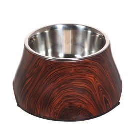 Hagen Металева миска для собак з обробкою під дерево