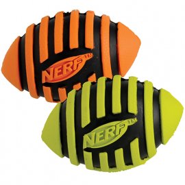 Hagen NERF DOG Spiral Squeak Football Игрушка в форме мяча для регби, 8,5 см