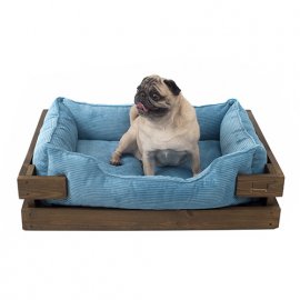 Harley & Cho DREAMER WOOD VELVET лежак с каркасом из натурального дерева (вельвет)