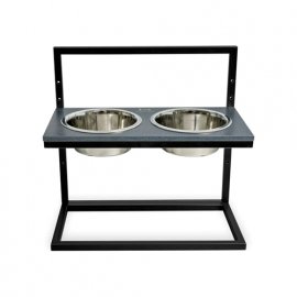 Harley & Cho Lift Stone + Black миски на подставке с регулируемой высотой