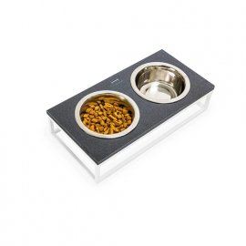 Harley & Cho Lunch Bar Black Stone + White миски на підставці