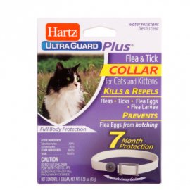 Hartz Ultra Guard Plus for Cats and Kittens - Ошейник для кошек и котят от блох и клещей, БЕЛЫЙ