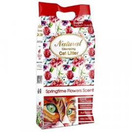 Indian Cat Litter SPRINGTIME FLOWERS комкующийся наполнитель С АРОМАТОМ ВЕСЕННИХ ЦВЕТОВ