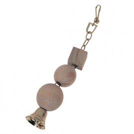 Flamingo (Фламинго) HEAVY WOODEN BLOCKS Игрушка для попугаев деревянные блоки с колокольчиком