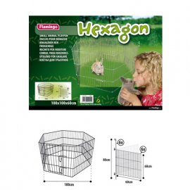 Flamingo (Фламинго) HEXAGON - Вольер для животных, металл, 6 панелей