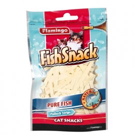 Flamingo POLLOCK STRIPS (ПОЛОСКИ МИНТАЯ) лакомство для котов