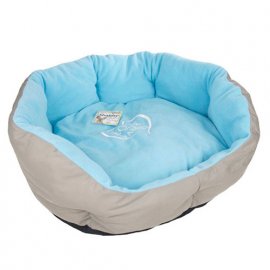 Flamingo (Фламінго) SHABBY CHIC DOG BED (ШЕБІ ШИК ЛЕЖАК) лежанка для собак, сіро-блакитний