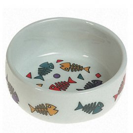 Flamingo COLOR FISH миска для кішок, кераміка