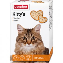 Beaphar Kittys+Taurin-Biotin Вітамінні ласощі для котів Beaphar Kittys+Taurin-Biotin Вітамінні ласощі для котів