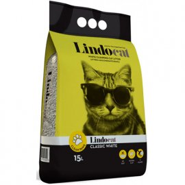 Lindocat CLASSIC WHITE бентонитовый наполнитель для котов без запаха, крупный