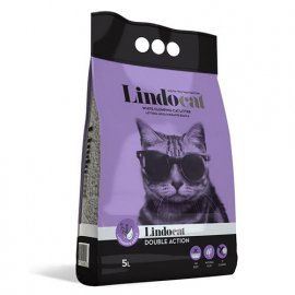 Lindocat DOUBLE ACTION бентонитовый наполнитель для котов ЛАВАНДА и АРГАН