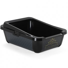 Moderna LUXURIOUS PET ГЕРКУЛЕС туалет c бортиком для котов, черный