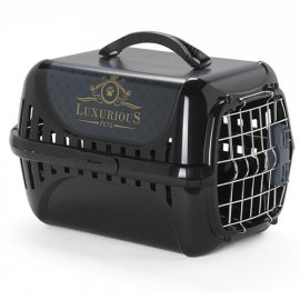 Moderna (Модерна) TRENDY RUNNER LUXURIOUS PET IATA  переноска для животных, МЕТАЛЛ ДВЕРЬ, черный