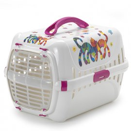 Moderna (Модерна) Trendy Runner Friends Forever переноска для тварин, ПЛАСТИК ДВЕР, рожево-білий