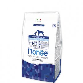Monge Dog Daily Line Medium Starter for Mother and Baby Chicken & Rice сухий корм для цуценят і годуючих сук середніх порід КУРКА та РИС
