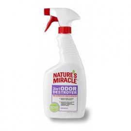 Natures Miracle 3in1 ODOR DESTROYER UNSCENTED Уничтожитель запаха БЕЗ АРОМАТА спрей, 710 мл