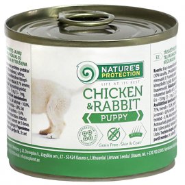 Natures Protection (Нейчез Протекшин) CHICKEN & RABBIT (ПАППИ КУРИЦА И КРОЛИК) консерва для щенков