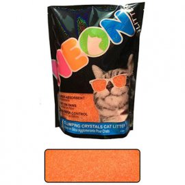 Neon Litter (Неон Литтер) CLUMP НЕОН (КЛАМП НЕОН) комкующийся кварцевый наполнитель, неоновый оранжевый