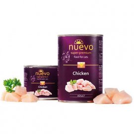 Nuevo ADULT CHICKEN беззерновые консервы для взрослых кошек (курица)