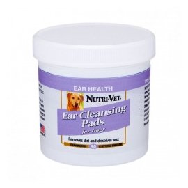 Nutri-Vet (Нутри-Вет) EAR CLEANSING - Влажные салфетки для собак для гигиены ушей, 90 шт