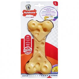 Nylabone EXTREME CHEW CHEESE BONE жевательная игрушка для собак, вкус сыра