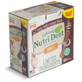 Nylabone NUTRI DENT NATURAL жевательное лакомство для чистки зубов для собак с говядиной
