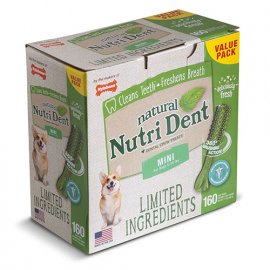 Nylabone NUTRI DENT NATURAL жевательное лакомство для чистки зубов для собак с люцерной 1 уп
