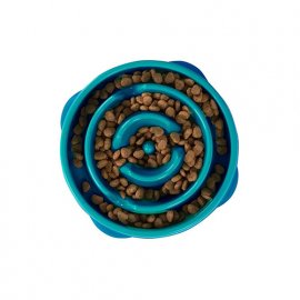 Outward Hound FUN FEEDER SLO-BOWL миска-лабіринт для повільної їжі для собак БІРЮЗОВА