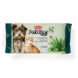 Padovan (Падован) PET WIPES ALOE VERA (Алое вера) серветки для собак і кішок, 40 шт