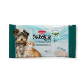Padovan (Падован) PET WIPES SILK PROTEIN GLOVE (ПРОТЕИН ШЕЛКА) перчатки для ухода за шерстью собак и кошек, 5 шт