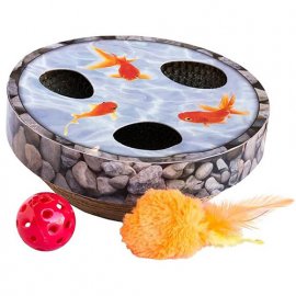 Petstages HIDE & SEEK WOBBLE POND игрушка-неваляшка с когтеточкой для кошек
