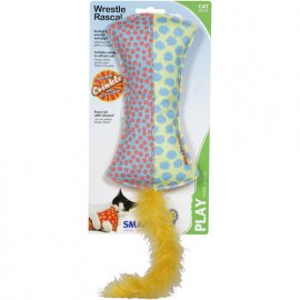 Petstages (Петстейджес) Wrestle Rascal - ХВОСТАТАЯ ПОДУШКА игрушка для кошек с кошачьей мятой