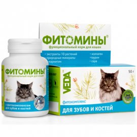Veda Фитомины - Для зубов и костей для кошек