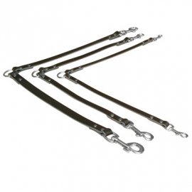 Trixie Кожаный поводок (спарка) для двух собак