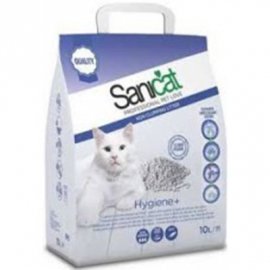 Sanicat (Саникет) Hygiene Plus - впитывающий наполнитель для кошачьего туалета без запаха, 10 л