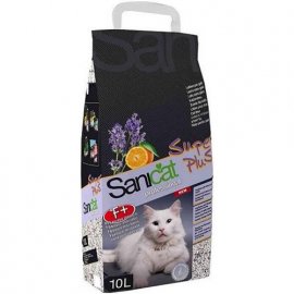 Sanicat (Саникет) Professional Super Plus - впитывающий наполнитель для кошачьего туалета с ароматом лаванды и апельсина