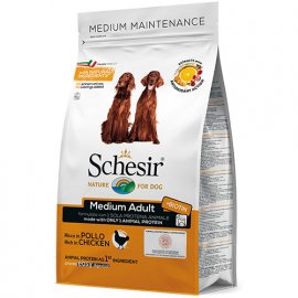 Schesir MEDIUM ADULT сухой монопротеиновый корм для собак средних пород КУРИЦА