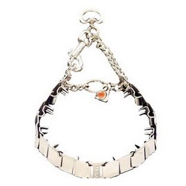 Sprenger NECK-TECH SPORT Stainless - пластинчатый строгий ошейник с карабином для собак