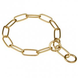 Sprenger Extra Long Link широкое звено ошейник для собак, ПОЛИРОВАННАЯ ЛАТУНЬ