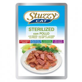 Stuzzy (Штуззи) STERILIZED CHICKEN CAT (СТЕРИЛИЗЕД КУРИЦА кусочки В СОУСЕ) консервы для кошек, пауч