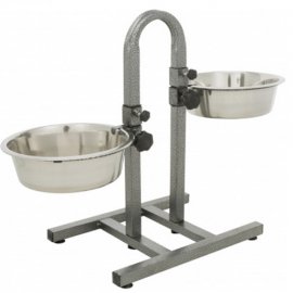 TRIXIE Миски на 2-х штативах хромированные для собак (2497)