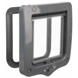 Trixie 2-WAY FLAP DOOR врезная дверца односторонняя для кошек и собак мелких пород, серый Trixie 2-WAY FLAP DOOR врезная дверца односторонняя для кошек и собак мелких пород, серый
