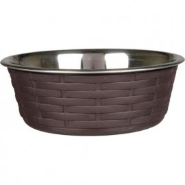 Trixie (Трикси) STAINLESS STEEL BOWL RATTAN миска для собак (25263)