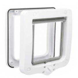 Trixie 4-WAY FLAP DOOR врезная дверца для кошек и собак мелких пород, белый Trixie 4-WAY FLAP DOOR врезная дверца для кошек и собак мелких пород, белый