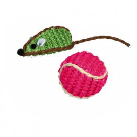 Trixie МЫШЬ и МЯЧ набор игрушек для кошек (40760)