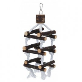 Trixie лесенка деревянная на канате для птиц (5886)